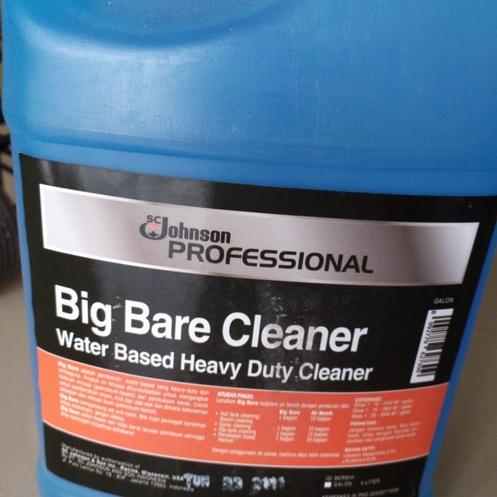 Terbaru Big Bare Industrial Cleaner Sc Johnson