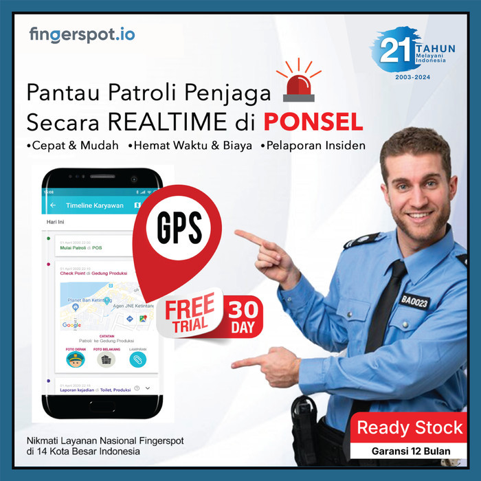 Alat Patroli Satpam Online Guard Patrol - QRCode Patroli Online via HP