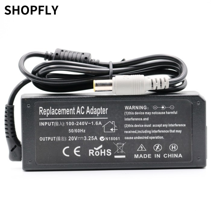 BISA GOSEND 20V 3.25A 7.9MM5.5MM 65W AC ADAPTER CHARGER FOR IBM LENOVO KAMJAY