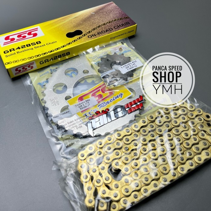 Gir Gear Set Sss 428 Rx King Jupiter Mx Rantai Sss Gold Sb