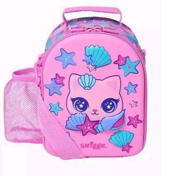 TERBARU Smiggle Black Cat - Pink Purmaid Backpack, Wallet, Pencil Case Set/Ori