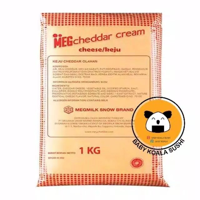 

SPECIAL MEG CHEDDAR CREAM CHEESE 1KG Meg Cheese Cream Cheese krim Meg Kode 31