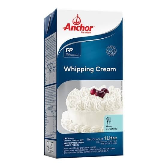 

FREE ONGKIR whipping cream anchor 1L Kode 1392