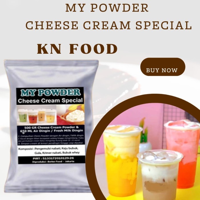 

BERMUTU Topping Cream Cheese Tea SPECIAL - Bubuk Cream Cheese Instan 1000 grm Kode 1100