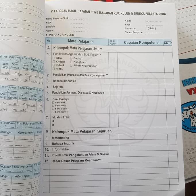 

BUKU INDUK SISWA REGISTER SMK bewarna KURIKULUM MERDEKA
