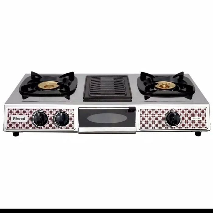 Rinnai Kompor Gas 3 Tungku + Pemanggang Ri524A