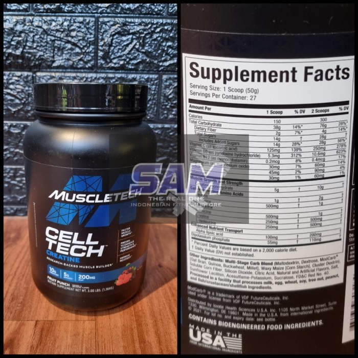 BIG SALE Suplemen Fitness MUSCLETECH Celltech Creactor 3 lb Creatine PROMO SPECIAL