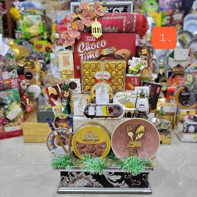 

Sale! Paket Dekorasi Lebaran Idul Fitri Hampers Parcel Hadiah Kue Kering 135