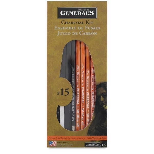 

Generals Pencil Charcoal Kit (12 Pcs)