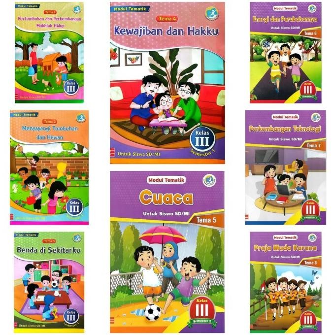 

Ori !! paket satu tahun buku modul pengayaan/LKS tematik k13 kelas 3