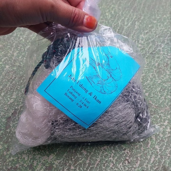 Jala Lempar Kecrik 1,3 Meter 4 Feet Untuk Ikan Udang Kecil