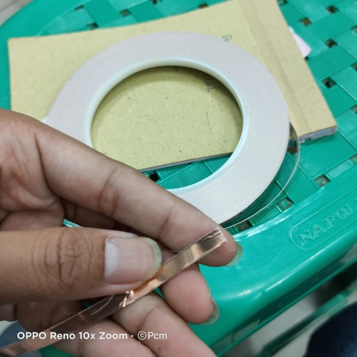 1roll 30meter 30m 30 m meter copper foil tape lakban tembaga 5mm 0.5cm