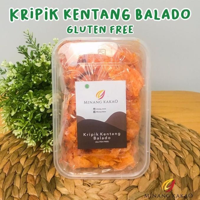 

READY STOCK KRIPIK KENTANG BALADO - GLUTEN FREE !!!!!