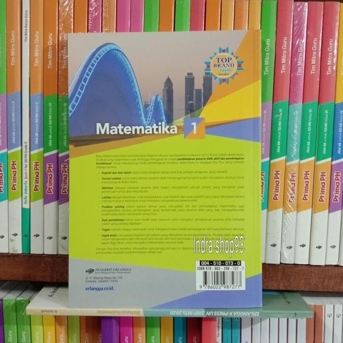 

Buku Matematika kelas 1/X SMA kurikulum 2013 Erlangga kelompok Wajib