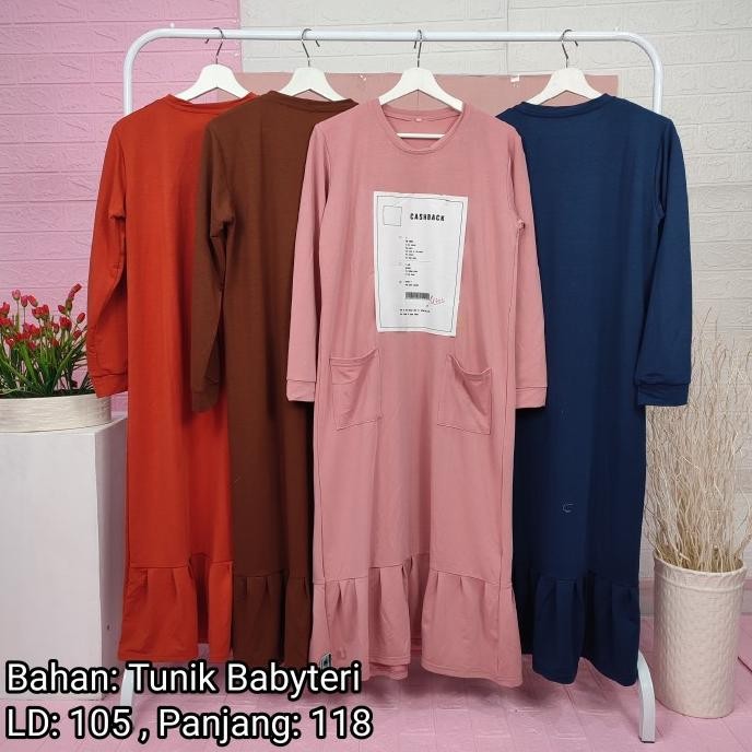 

Sale! Atasan tunik kantong 2 motif CASHBACK
