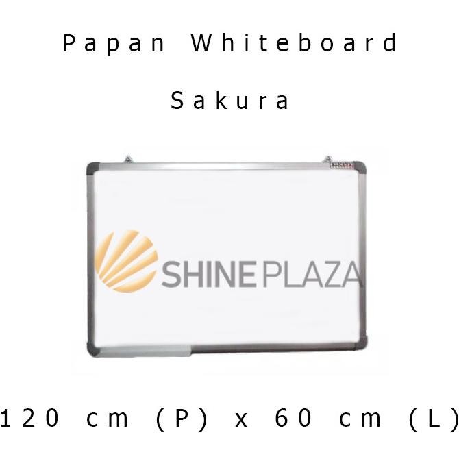 

Terlaris Papan Tulis Whiteboard Sakura 60 X 120 - White Board Magnet Gantung Ready Stok