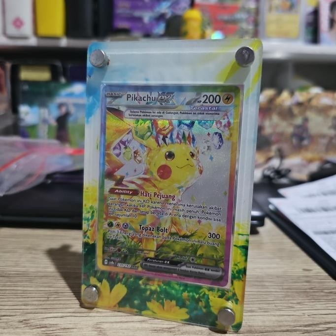Terlaris stand frame pikachu ex sar kilat rasi SALE