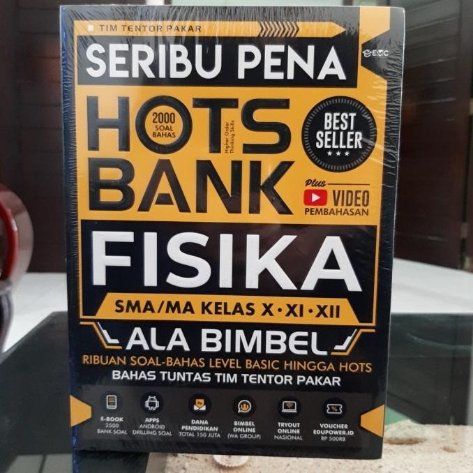 

BUKU SOAL DAN MATERI : SERIBU PENA HOTS BANK FISIKA SMA ALA BIMBEL
