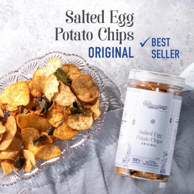 

NEW PRODUK MAMABERRY SALTED EGG POTATO CHIPS ORIGINAL IN TRANSPARENT JAR !!!!!