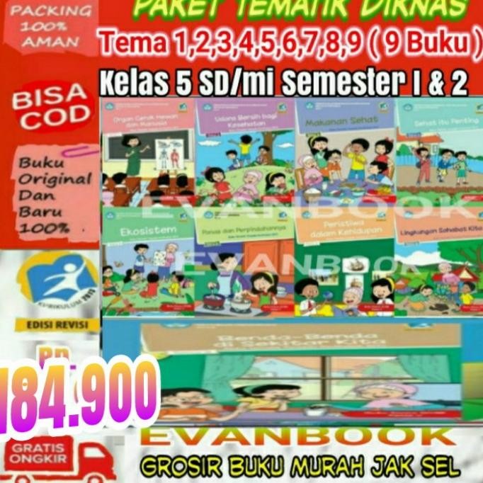 

PAKET BUKU TEMATIK KELAS 5 LENGKAP SATU TAHUN TEMA 1-9 (9BK)