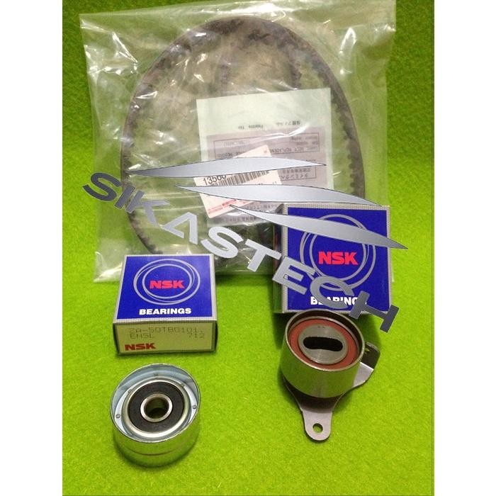 Timing Belt Set Toyota 2E Starlet Ep71 Kotak Ep81 Kapsul 1300 Corolla Ee90 Twincam 1.3 Original