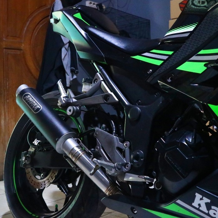 Knalpot Slipon Ninja 250 Fi Smoke Muffler - Knalpot Ninja 250 Fi