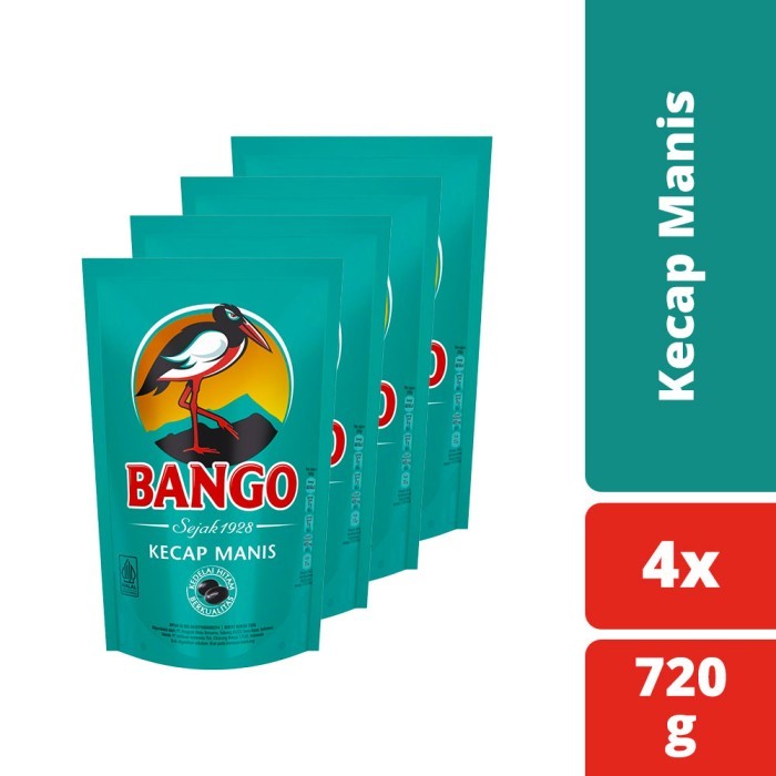 

Bango Kecap Manis Kemasan Pouch Refill 720gr Isi 4