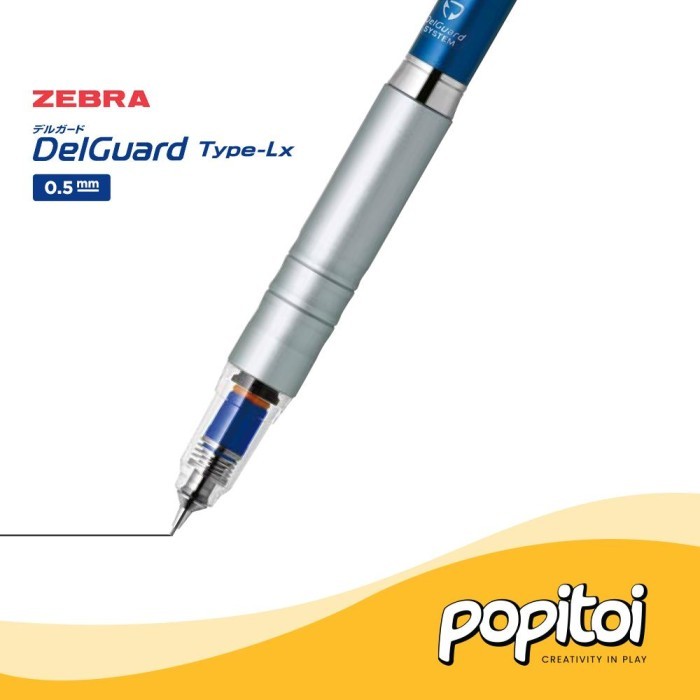 

Zebra DELGUARD Type LX Mechanical Pencil 0.5 mm pensil mekanik 0,5