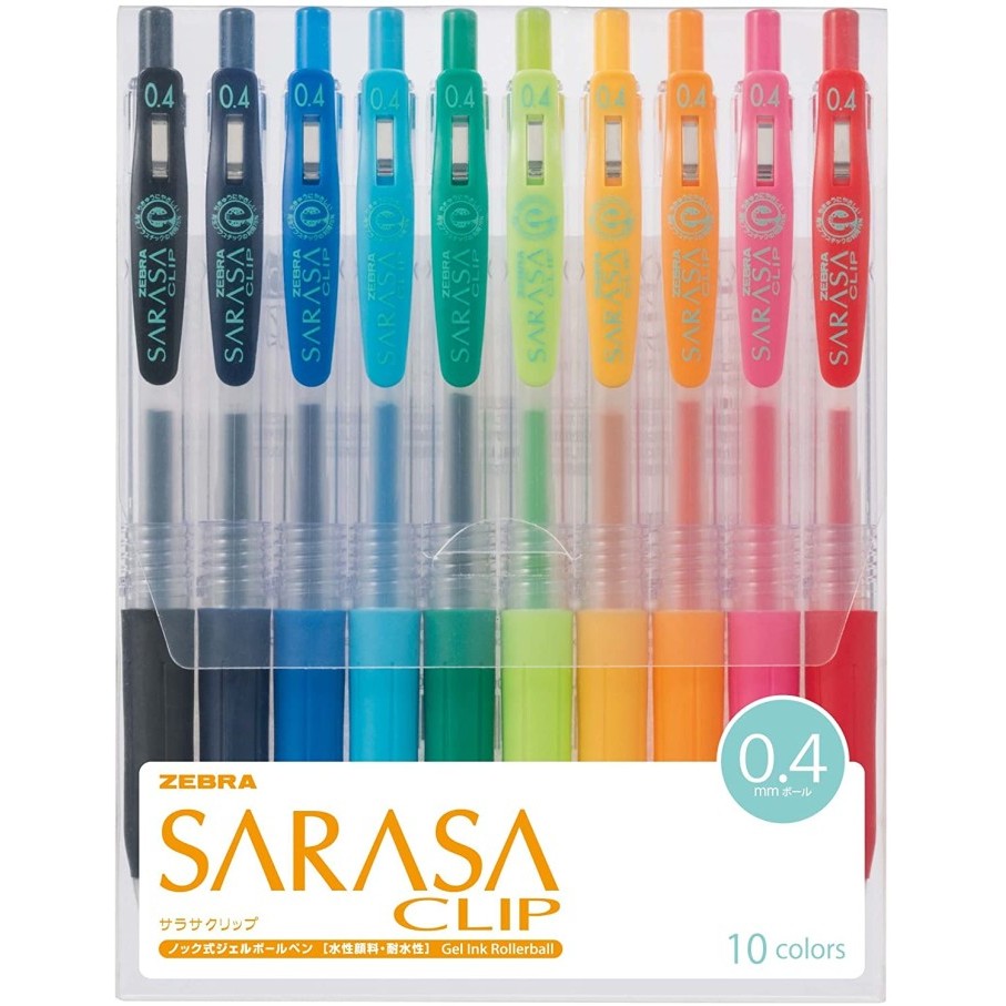 

Zebra Sarasa Clip Gel Ballpoint Pen 0.3 0.4 0.5 0.7 10 Color Set