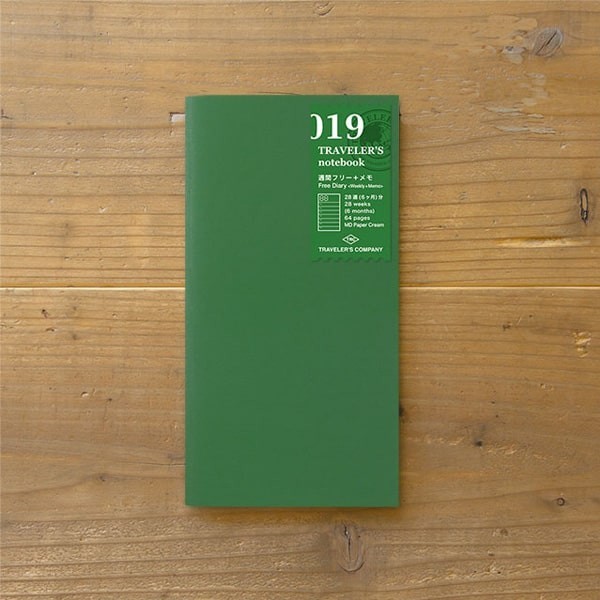 

Midori Traveler's Notebook Refill 019 - Weekly + Memo Regular Size
