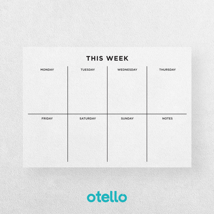 

Weekly Planner Akrilik Wall Calendar Acrylic Dinding Papan Jadwal
