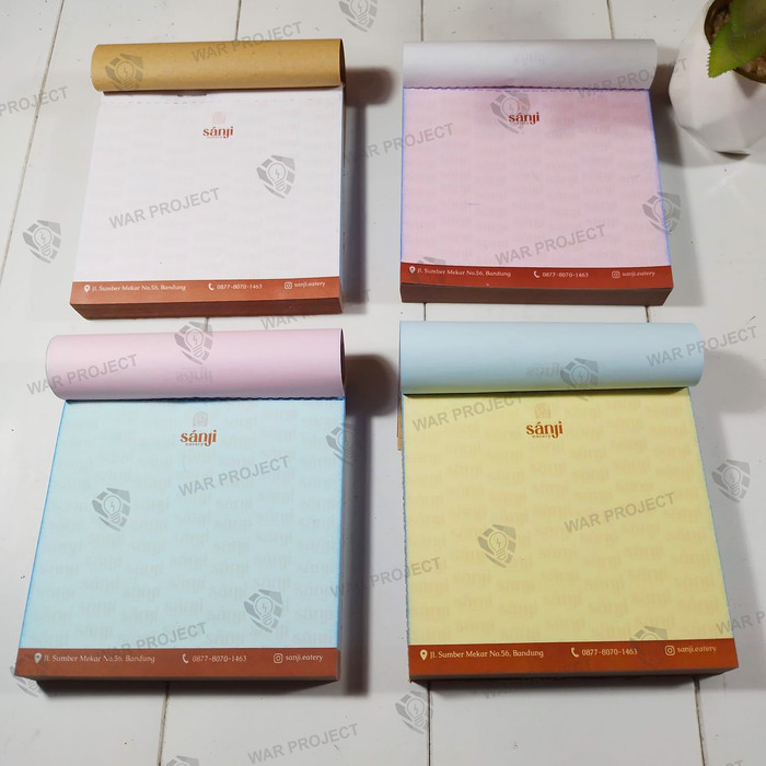 

Buku nota 4 ply/rangkap custom free design Bisa pakai Nomerator