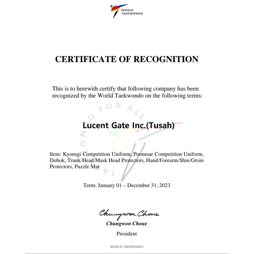 Seragam Taekwondo TUSAH DOBOK Taekwondo black V neck kerah hitam