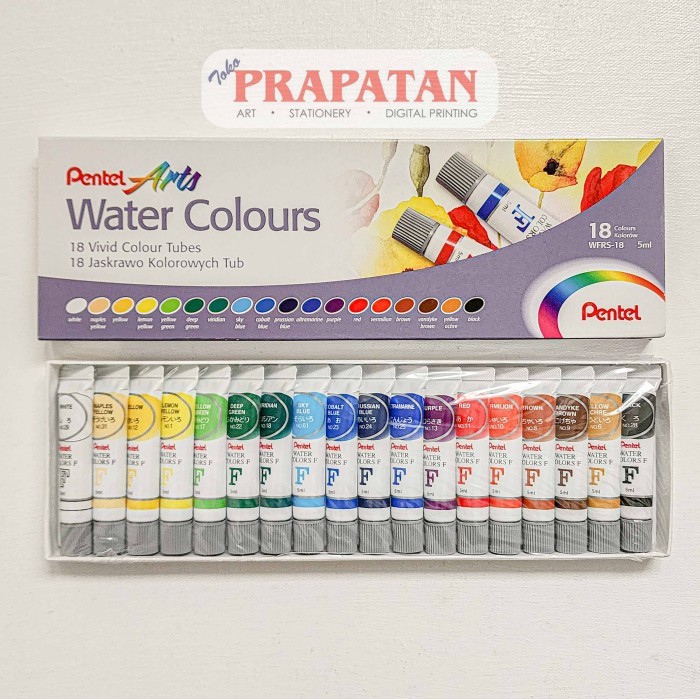 

Pentel Watercolor / Cat air Pentel 18 warna