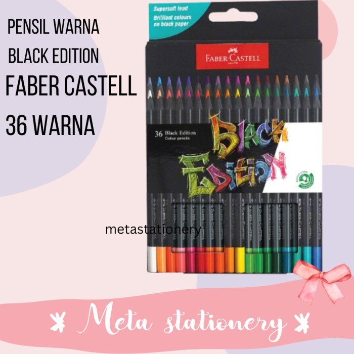 

Colour Pencil / Pensil Warna 36 Warna Faber Castell Black Edition