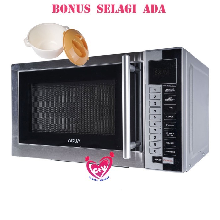 HOT SALE Microwave LOW -WATT AQUA Digital Harga Ekonomis AEM S2612S 400 Watt