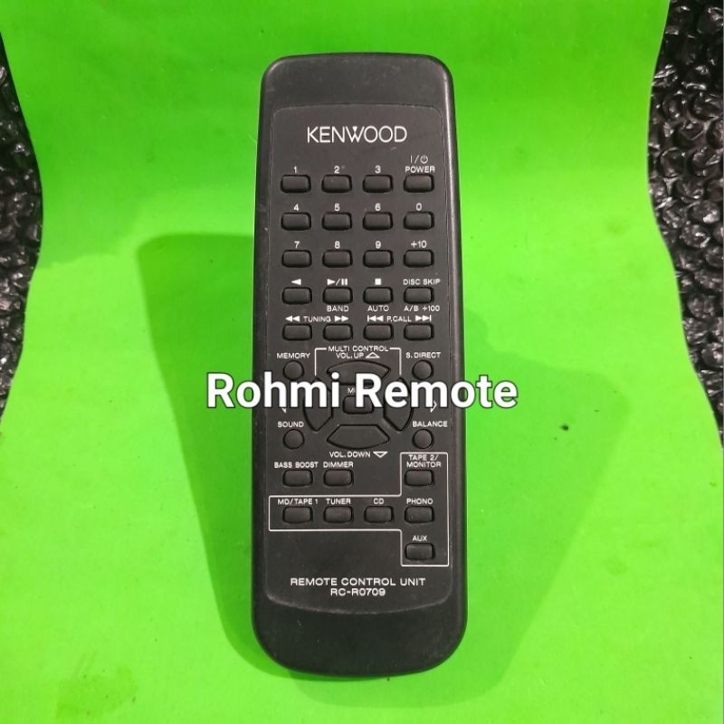REMOTE REMOT DVD TAPE COMPO KENWOOD RC-R0709 ORIGINAL ASLI
