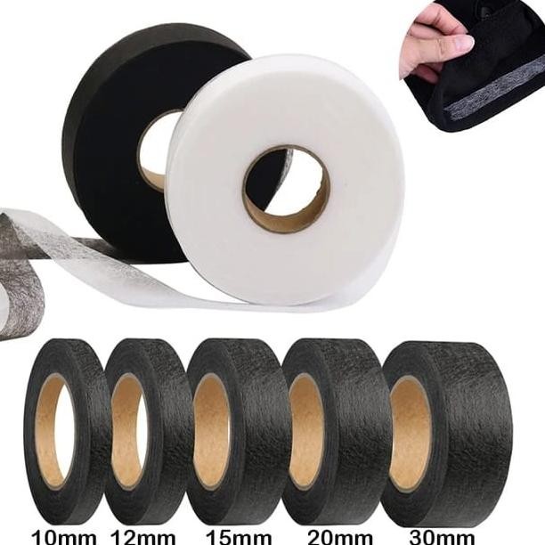 Ready Pita Perekat Pakaian Kain Halus Aksesori Jahit Perekat Dua Sisi 50 M