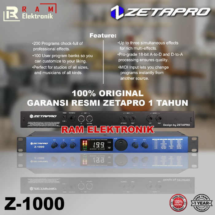 Effect Vocal Efek Vokal Zetapro Z1000 / Z-1000 Original Bukan Alesis