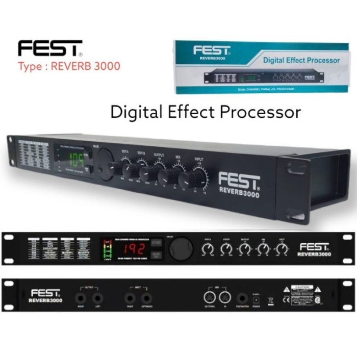 Effect Vokal Fest Reverb 3000 Efek Vokal Fest Digital Effect Processor