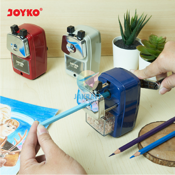

Serutan Pensil Putar JOYKO A-5M Rautan Meja Stainless Pencil Sharpener
