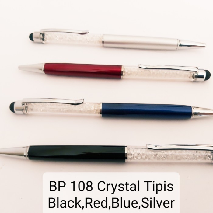 

Ballpoint Metal Bp 108 Crystal Ring Tipis Pen Promosi Grosir Pulpen