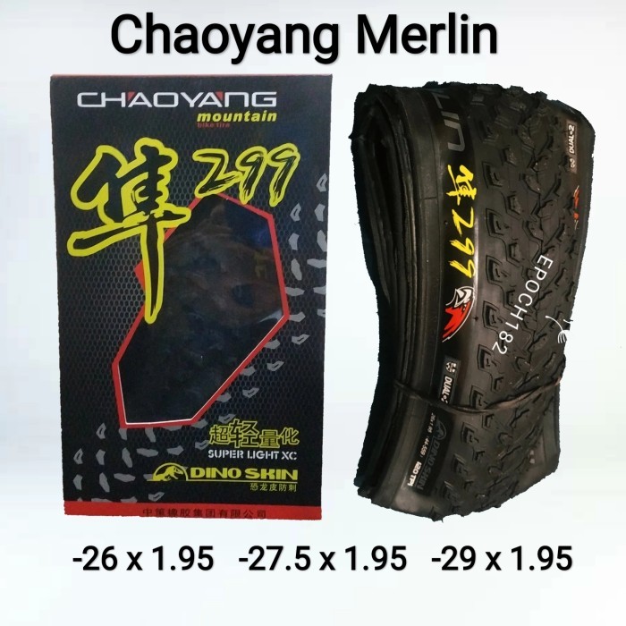Ban Luar Sepeda Chaoyang Merlin 26 x 1.95, 27.5 x 1.95 & 29 x 1.95 UL