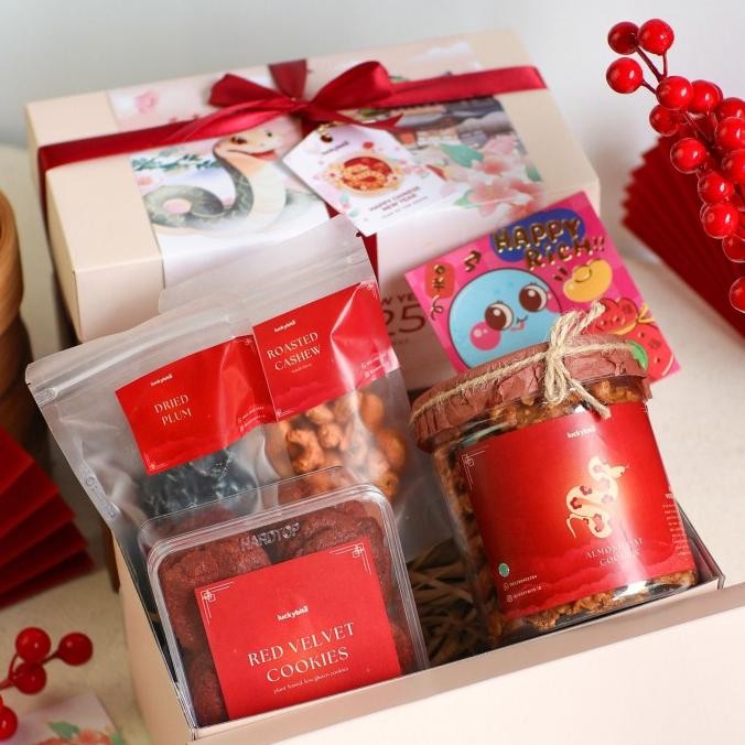 

''Terlaris" Hampers Imlek / Cny Hampers - Limited Set - Semi Hardbox Murah