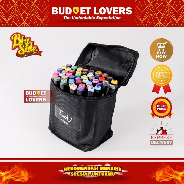 

TERBARU Spidol Dual Side Touch Fine Art Brush Art Marker Set 48 Warna BISA GRAB!