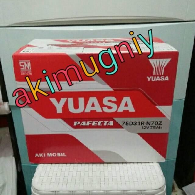 Aki Yuasa Pafecta N70Z Akibasah 75D31R 75Ah 12V Gs Autocraft Ns Massiv