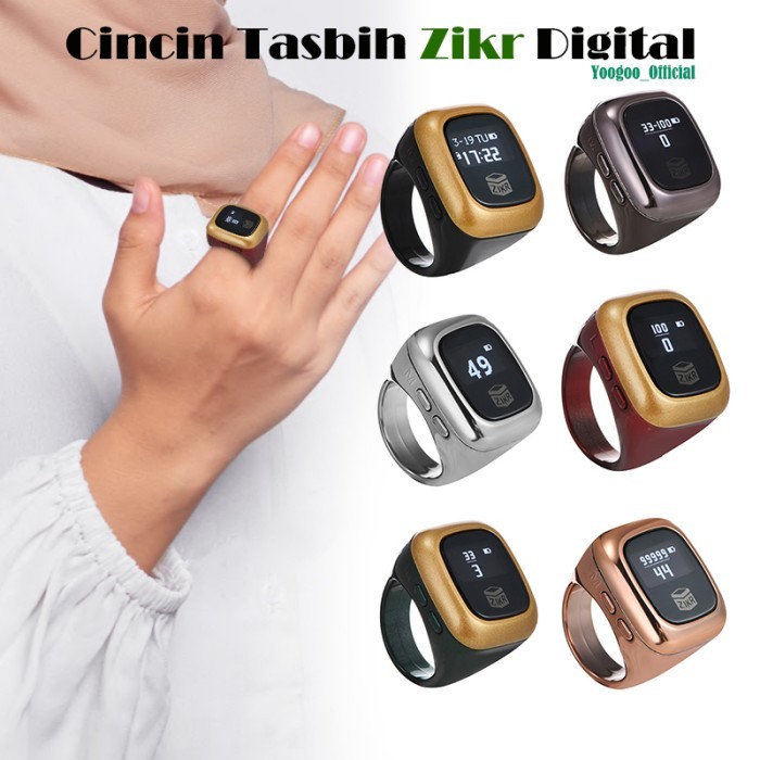 Cincin Tasbih Zikr Ring Tasbih Ring Digital