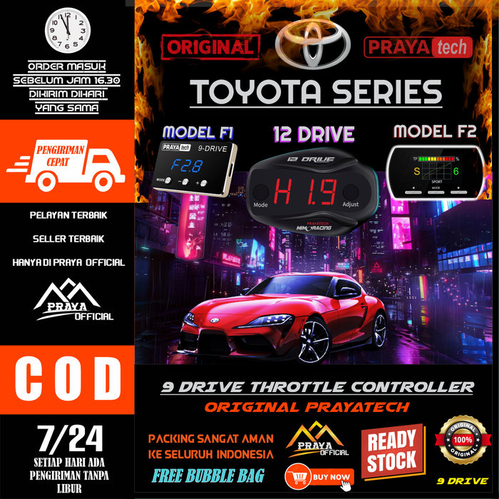 New 9 Drive 9Drive 12 Drive 12Drive Prayatech Throttle Controller Ecu Remap Toyota Fortuner Agya