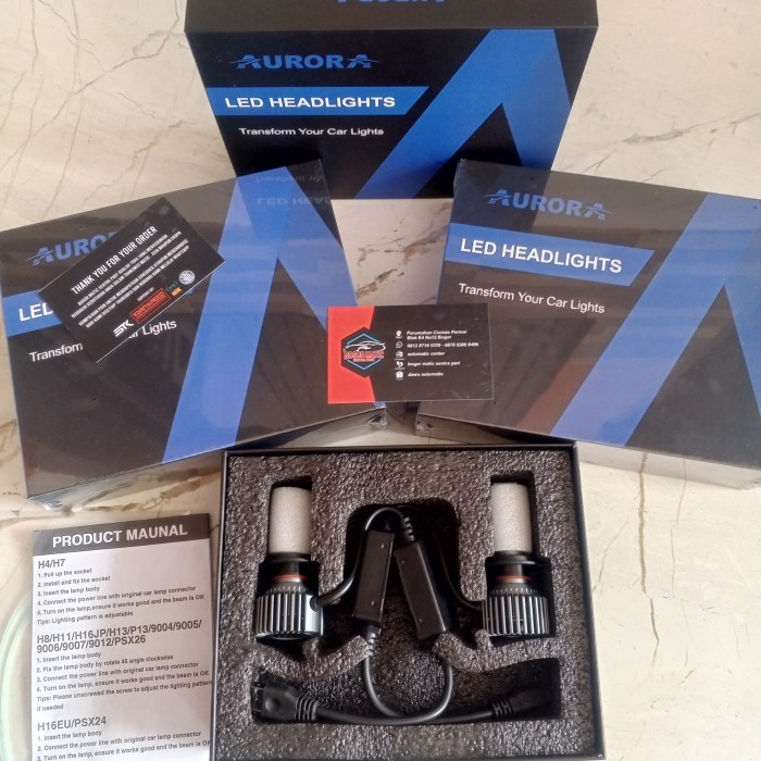 Lampu Led H7 Headlight Bulb Aurora G10 Original Mobil Fiesta Bmw Mercy Mercedes Volvo Mazda 3 6 Cx7