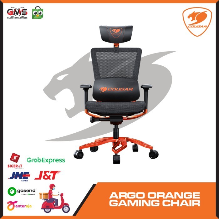 Kursi Gaming COUGAR Argo One Ergonomic - Black & Orange